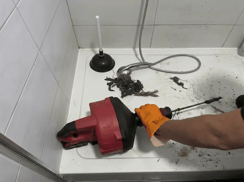 Débouchage douche obstruée à Marseille 10e
